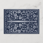 Blue Medieval Sword Wedding RSVP Enclosure Kaart (Achterkant)