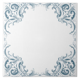 Blue Mediterranean Decorative Pattern Tegeltje