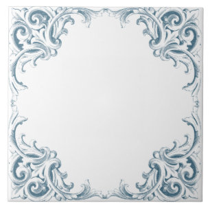 Blue Mediterranean Decorative Pattern Tegeltje