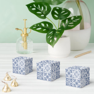 Blue Mediterranean Tegel Wedding Bedankdoosjes
