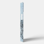 Blue Mehndi Motif Galaxy Note 4 Coque (Verso / Droite)