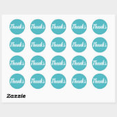 Blue merci simple autocollant d'affaires (Feuille)