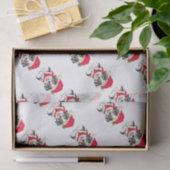 Blue Merle Aussie-kerstpop Tissuepapier (Geschenk)