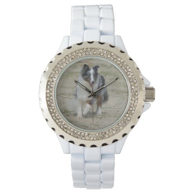 Blue Merle Australian Shepherd Horloge (Voorkant)