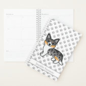 Blue Merle Cardigan Welsh Corgi Chien & Texte (Devant avec enveloppe)