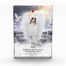 Blue Merle Collie Angel in de hemel - Pet Memorial
