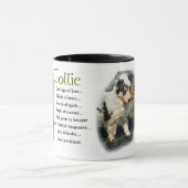 Blue Merle Collie Gifts Mok (Midden)