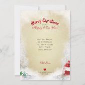 Blue Merle Collie & Kitty, Joyeux Noël - Carte (Dos)