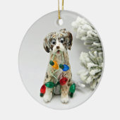 Blue Merle Doodle Dog Ornament (Links)
