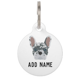 Blue Merle French Bulldog Huisdierpenning