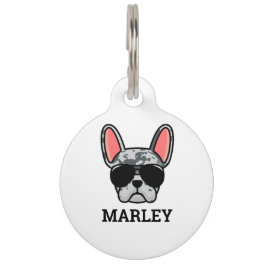 Blue Merle French Bulldog Pet ID Tag Huisdierpenning