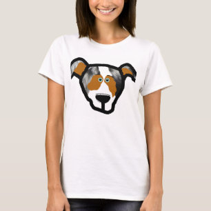 blue_merle mini aussie voorzijde 2 t-shirt
