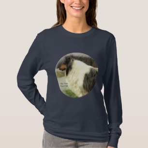 Blue Merle Rough Collie Art Gifts T-shirt