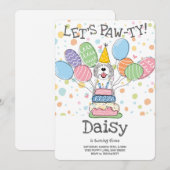 Blue & Merle Sheepadoodle Hond Verjaardagsfeest Kaart (Voorkant / Achterkant)