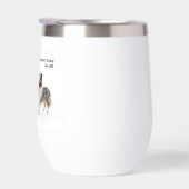 Blue Merle Sheltie Funny Wine Friend (Droite)