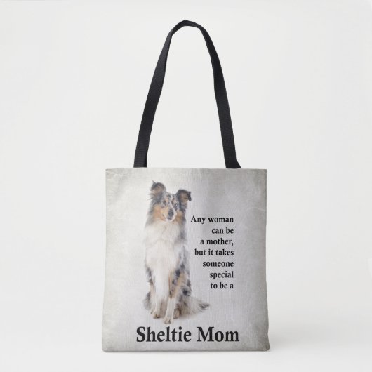 Blue Merle Sheltie Mam Tas (Voorkant)