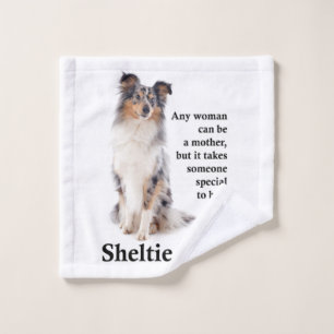 Blue Merle Sheltie Maman Laver linge