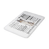 Blue Merle Sheltie Traits Bath Mat (Gekanteld)
