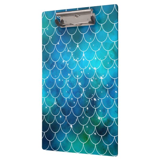 Blue Mermaid Scales Pattern Klembord (Links)