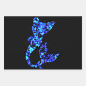 Blue mermaid Splattered Paint Inpakpapier Vel (Voorkant 2)