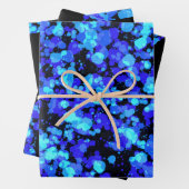 Blue mermaid Splattered Paint Inpakpapier Vel (In situ)