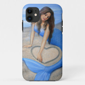 Blue Mermaid's Heart Fantasy Art iPhone 5 Hoesje