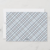 Blue Merry Christmas Three foto ontwerp Feestdagenkaart (Achterkant)