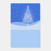 Blue Merry kerstboom Sterrennacht Post it Post-it® Notes (Voorkant)
