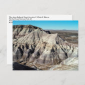 Blue Mesa Badlands, Nationaal park Versteend Woud Briefkaart (Voorkant / Achterkant)