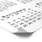 Blue Mesa Badlands woestijngebergte 2023 kalender Poster (Hoek)