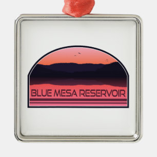 Blue Mesa Reservoir Colorado Red Sunrise Metalen Ornament