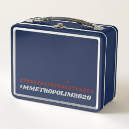 BLUE Metal Lunchbox by #METROPOLIM