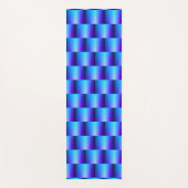Blue Metallic Abstract mandje weve legant Yogamat (Voorkant)