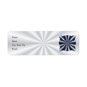 Blue Metallic Celtic Knot Original Art Etiket