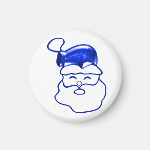 Blue Metallic kerstmis Magneet