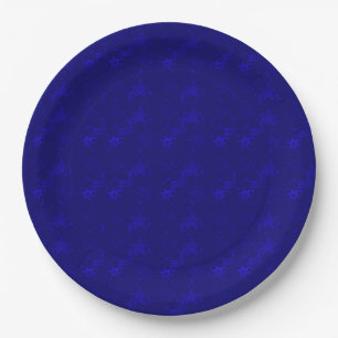 Blue Metallic Stars - PAPER PARTY BORDEN Papieren Bordje