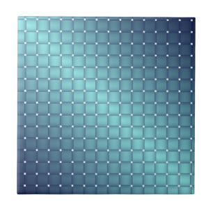 Blue Metallic Tegels kerstdecor Tegeltje