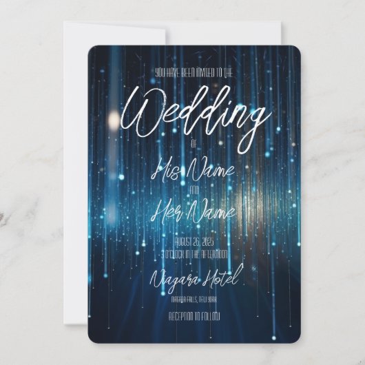  Blue Meteor Shower Kaart (Voorkant)