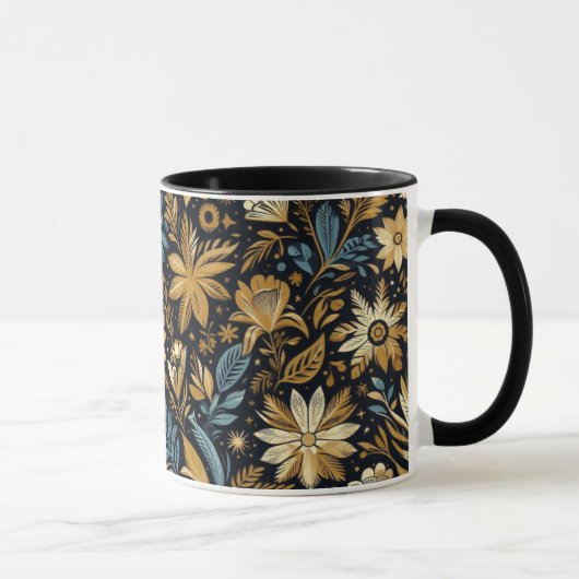 Blue Mexicain Floral Mug (Droite)