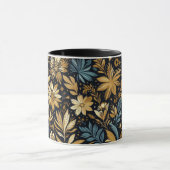 Blue Mexicain Floral Mug Mok (Midden)