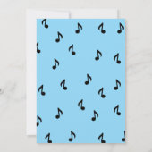 Blue Microphone Kids Birthday Kaart (Achterkant)