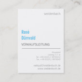 Blue Mint Elegant modern Visitekaartje (Voorkant)