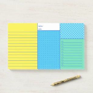 Blue Mint Geel Praktisch Organiseren Om Combo te D Post-it® Notes