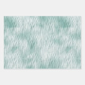 Blue Mint Leopard Print Glitter Inpakpapier Vel (Voorkant 2)