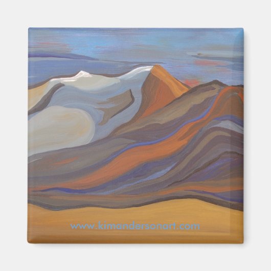 Blue Mission Mountains Magnet (Devant)