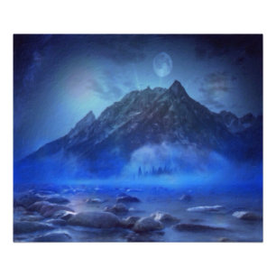 Blue Mist Rising door M.A. Foto Afdruk