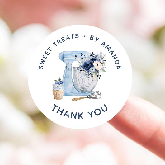 Blue Mixer Dank u Ronde Sticker