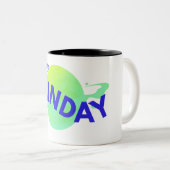Blue Modern No Limites Just Funday Mug (Devant droit)