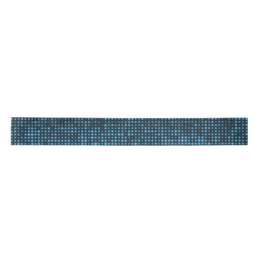 Blue, modern, retro, cool, trendy dot pattern lint (Voorkant)