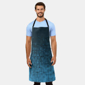Blue, modern, retro, cool, trendy dot pattern schort (Gedragen)